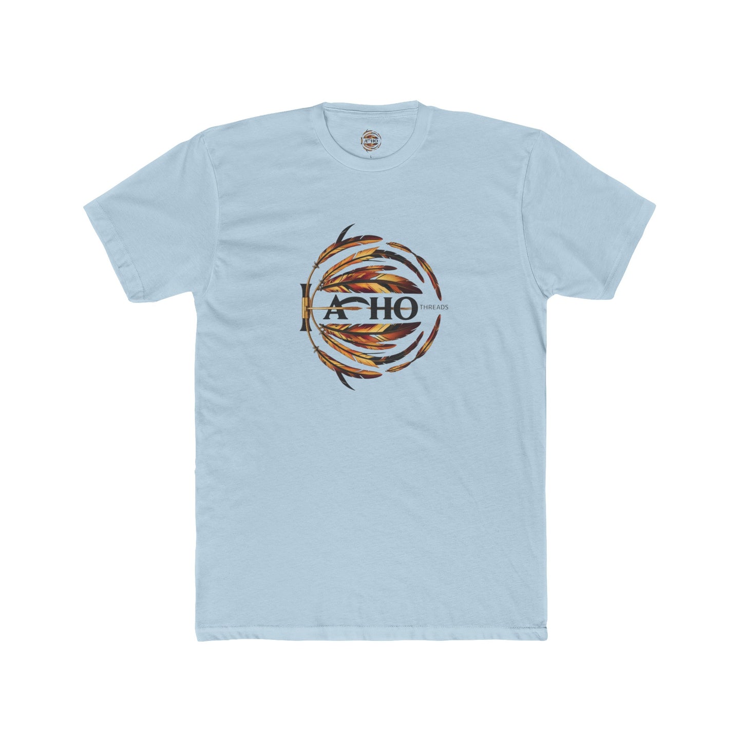 Light Blue Men's Cotton Crew Tee