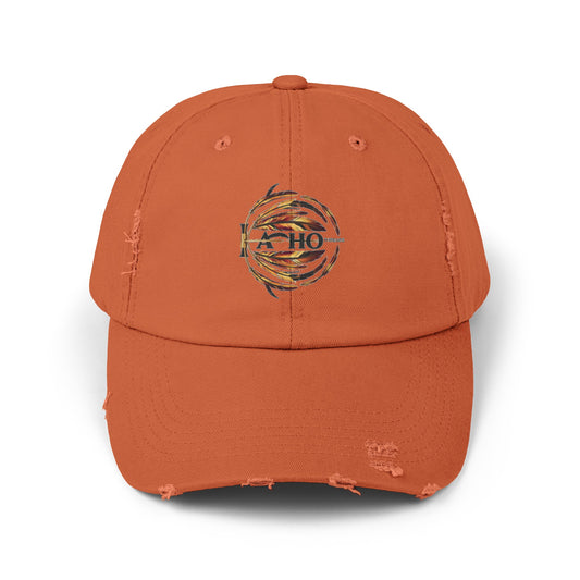 Burnt Orange Distressed Cap