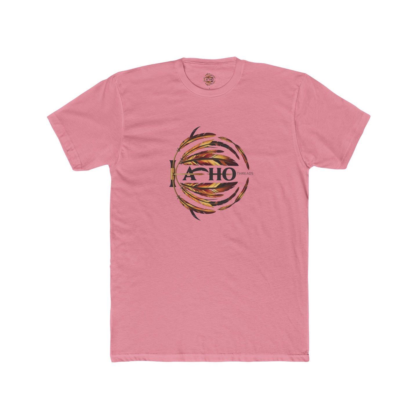 Pink Men's Cotton Crew Tee