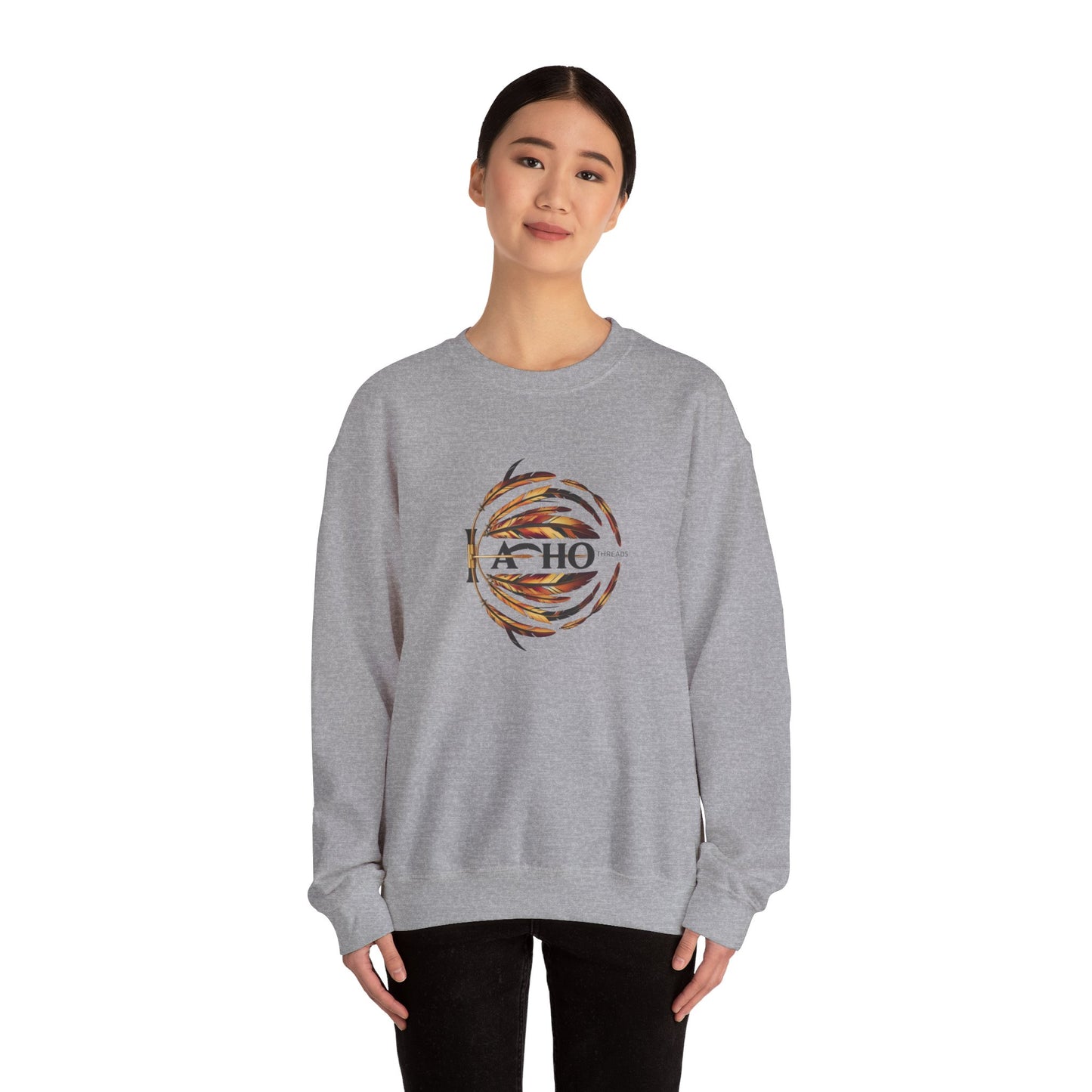 Grey Women's Heavy Blend™ Crewneck Sweatshirt