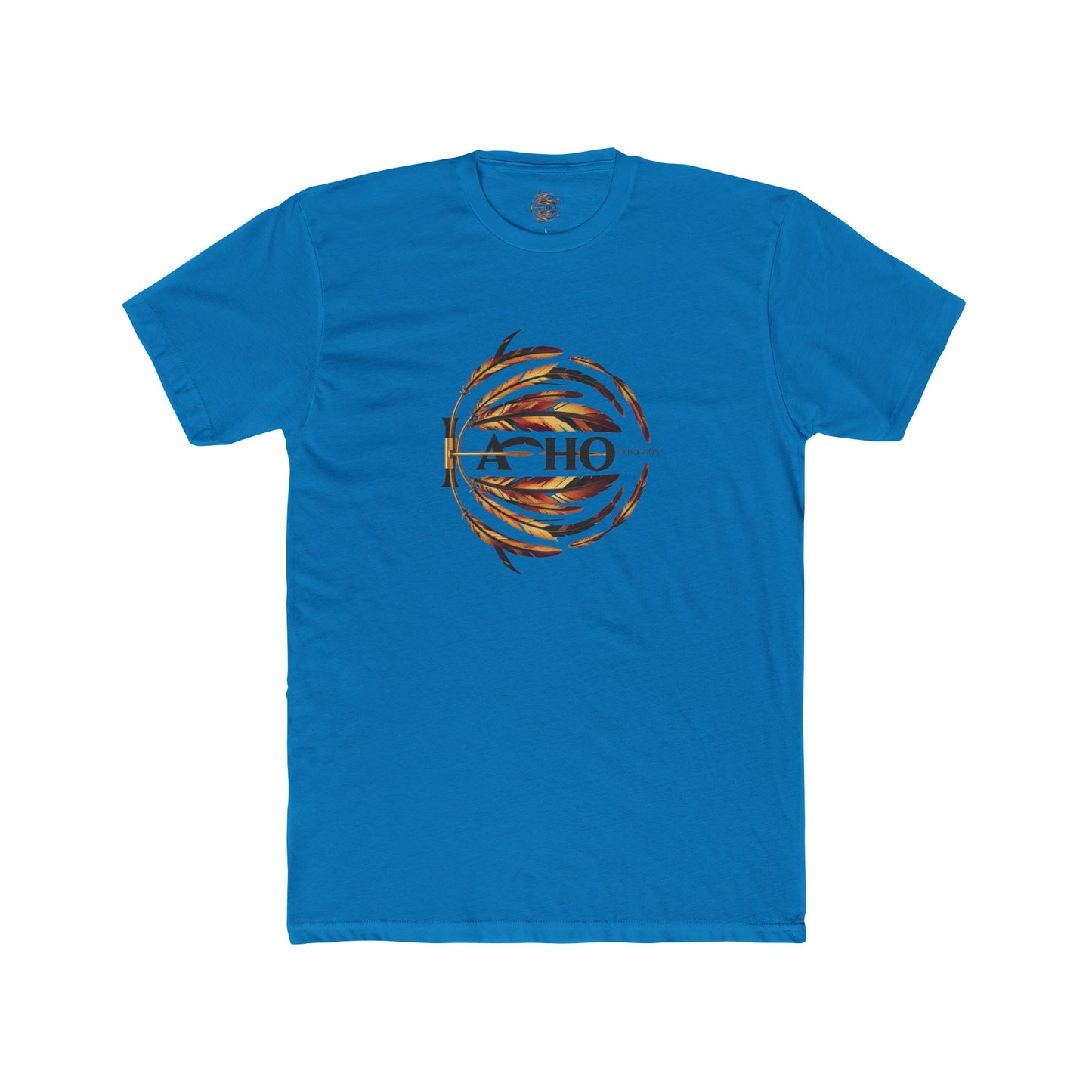 Turquoise Men's Cotton Crew Tee