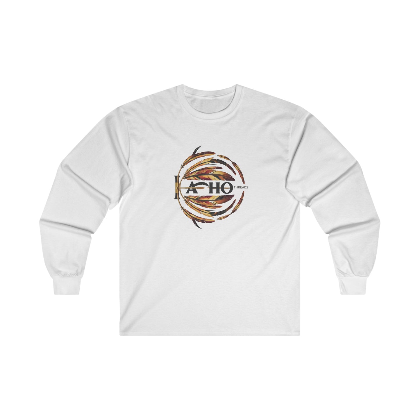 White Men's Ultra Cotton Long Sleeve Tee