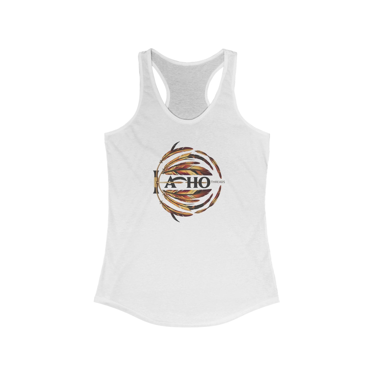 Whtie Women's Ideal Racerback Tank